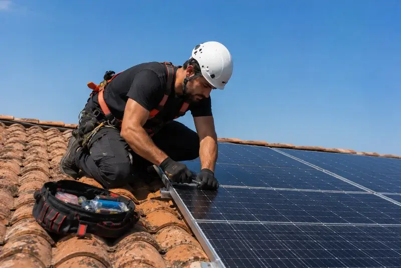 Maintenance et monitoring de panneaux solaires à Cros