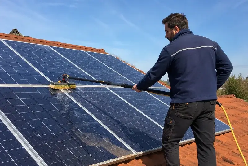 Nettoyage et entretien de panneaux solaires à Cros